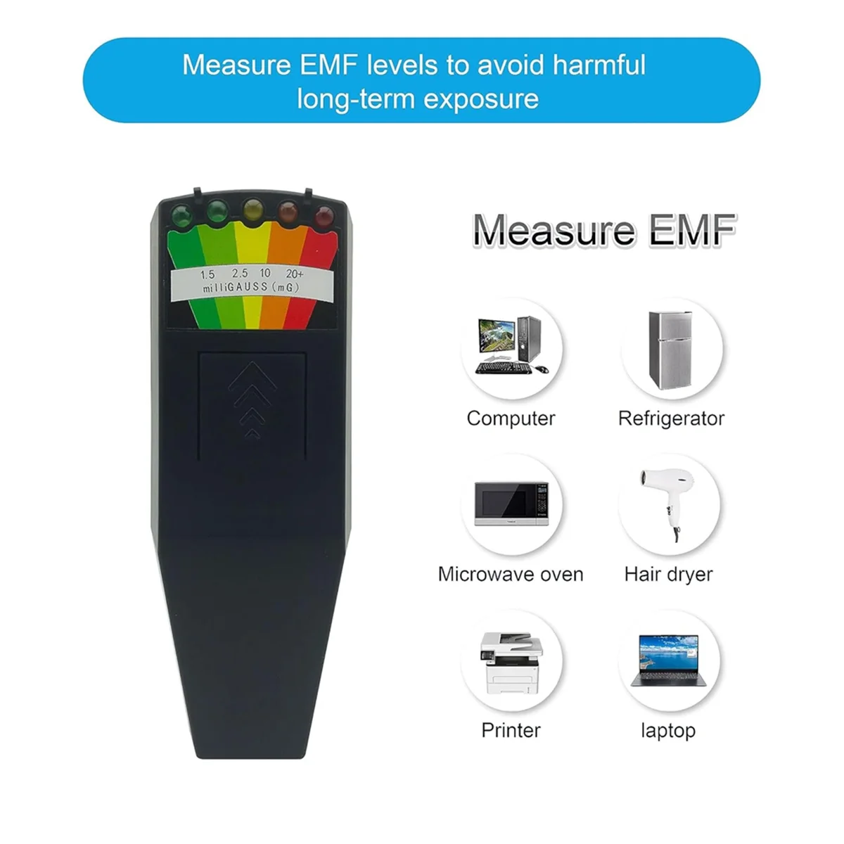 A22I 유령 장비 키트, EMF 미터 및 4 Pcs 모션 라이트 업 고양이 공, Emf 미터 감지기 유령 장비