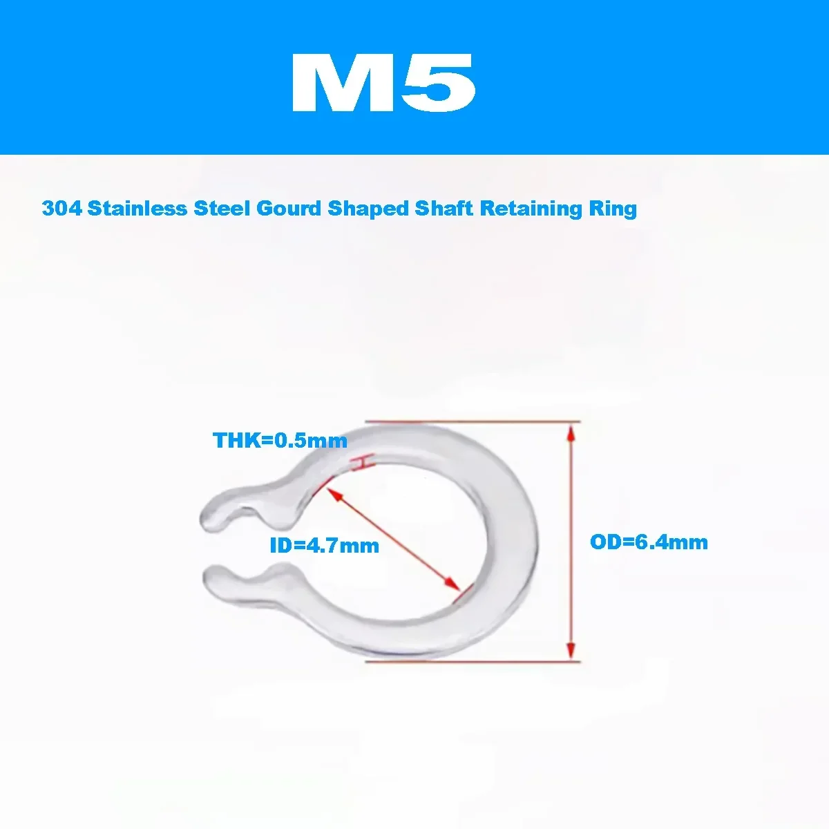 200pcs M5