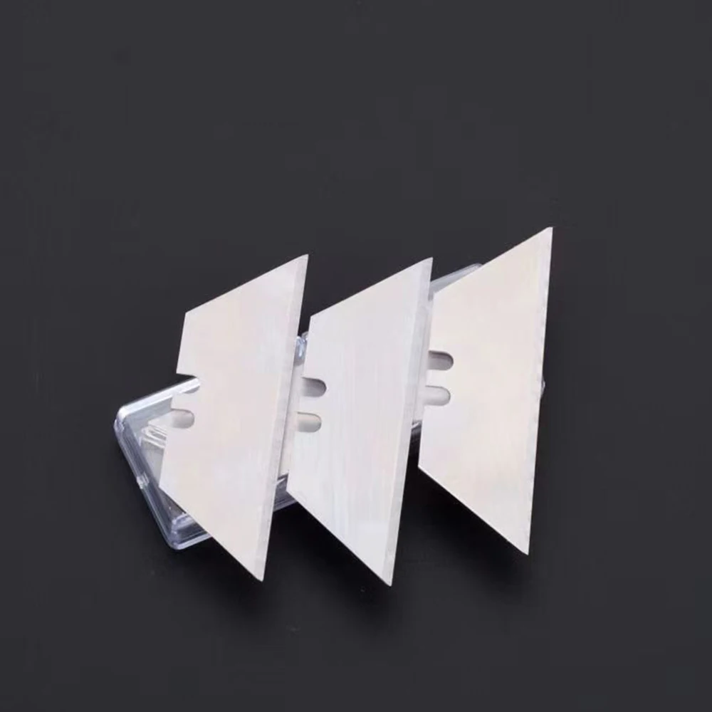 10Pcs/1Box Special Knife Blades Steel Material Utility Knife Trapezoid Blades Replacement DIY Art Craft Cutter Tool Blade