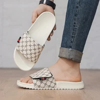 Sandales de skateboard imprimées pour hommes, décontractées, antidérapantes, à semelle épaisse, pantoufles tendance pour l'été, plage, intérieur et extérieur, chaussures de maison 6