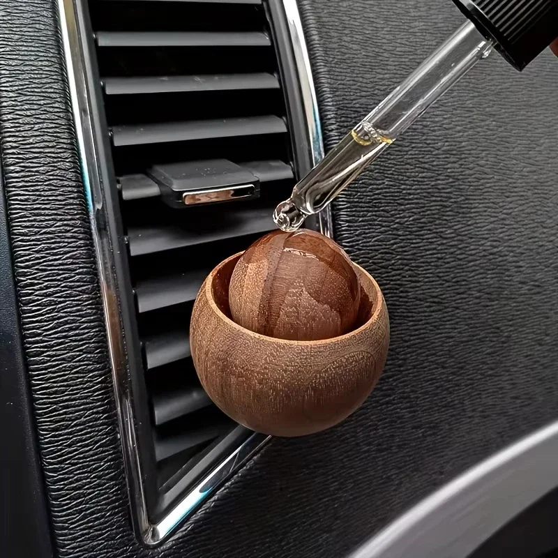 Natural Wood Aromatherapy Diffuser for Home & Car - Mini Cute Fragrance Enhancer for Any Room