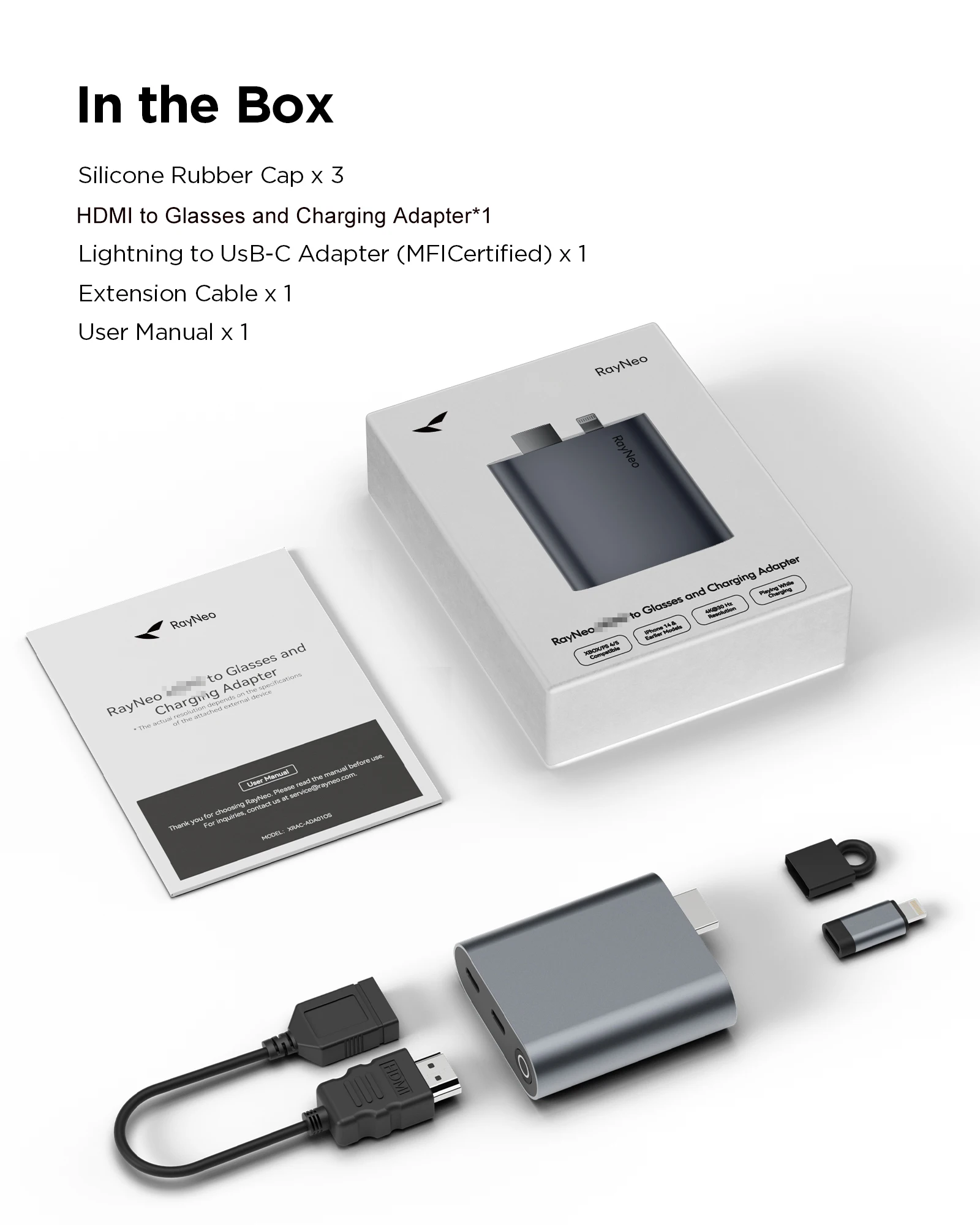 HDMI-compatible Adapter Connect to HDMI-enabled device Xbox, PS4/5, iPhones 14 1