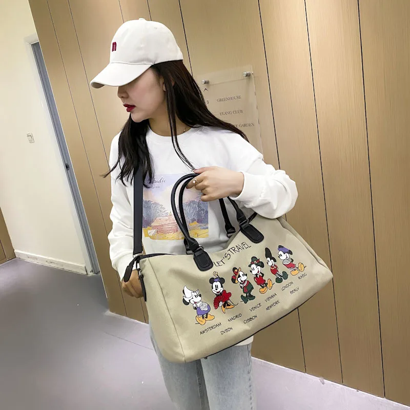 Disney Mickey New Women's Travel Tote Bag Luxury Brand Men's and Women's Luggage  Bag Large Capacity Baby Diaper Bag Tote Bag - AliExpress