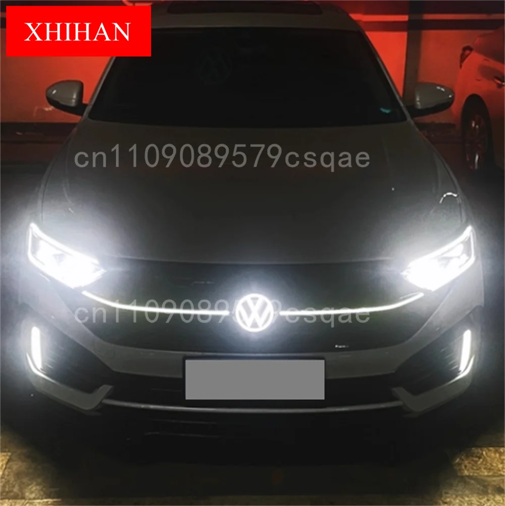 폭스바겐 vw 사기타르 제타 23-25 개조용 화이트 라이트 그릴 네트 라디에이터 자동차 액세서리용 전면 범퍼 그릴 (라이트 포함)