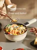 Multi Cookers 220V Electric Wok with Multi-function Electric Hot Pot for Home Dormitory, Stir-fried Vegetable Pot 3