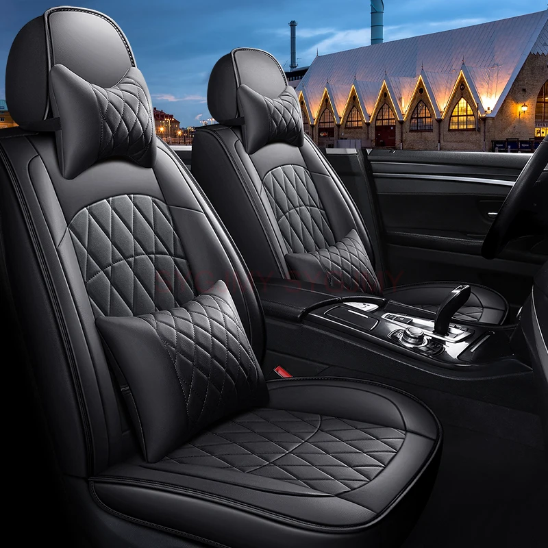 

Universal Style Pu Leather Car Seat Cover for Passat B8 Opel Corsa D Peugeot 2008 3008 BMW E46 E90 F30 F31Interior Accessories