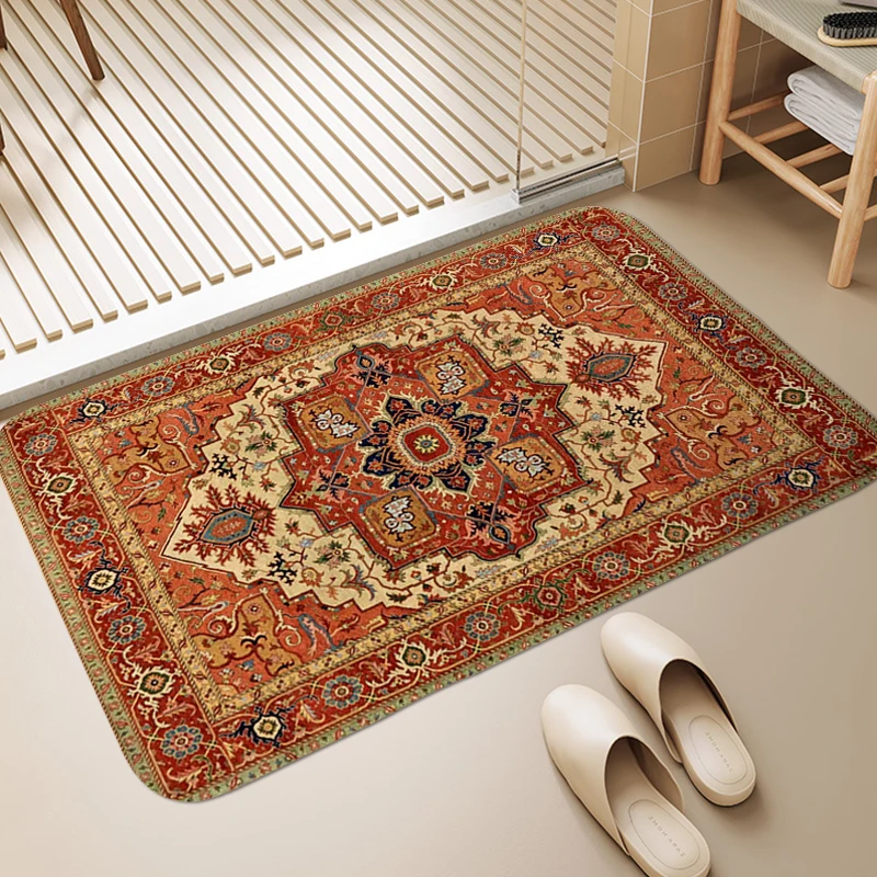 

Floor Mat Art Pattern Rug for Bedroom Kitchen Toilet Sleeping Room Floor Carpet Anti Slip Outdoor Entrance Doormat Soft Bathmat