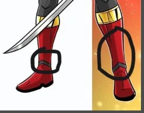 

Sentai Red Boots Shoes