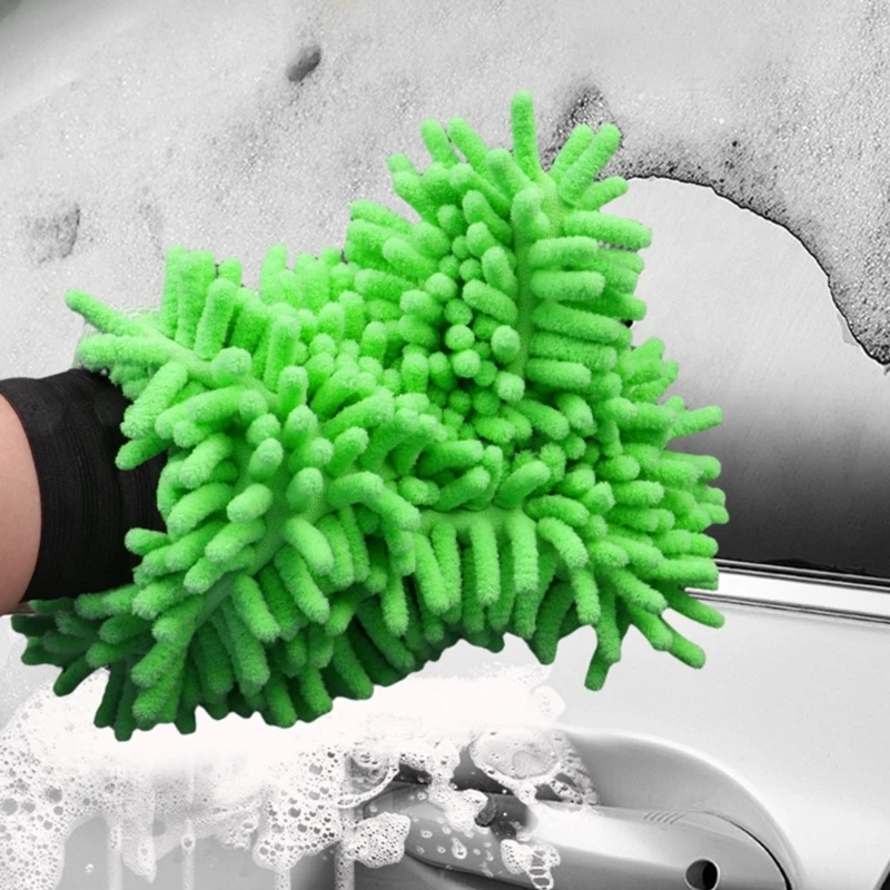 Car Wash Glove Mitts Soft Antiscratch Car Wash Multifunction Thick Cleanings Glove Dropship