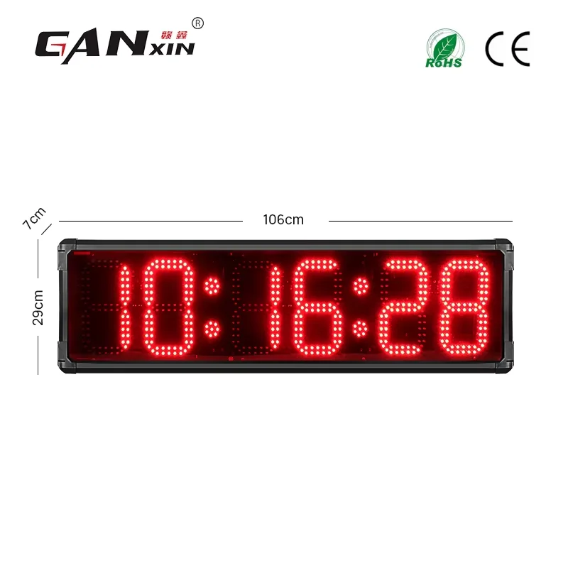 Ganxin 8" Large Outdoor Waterproof Race Timer Led Digital Countdown Timer Sports Match Clock Double-Sided Display 6