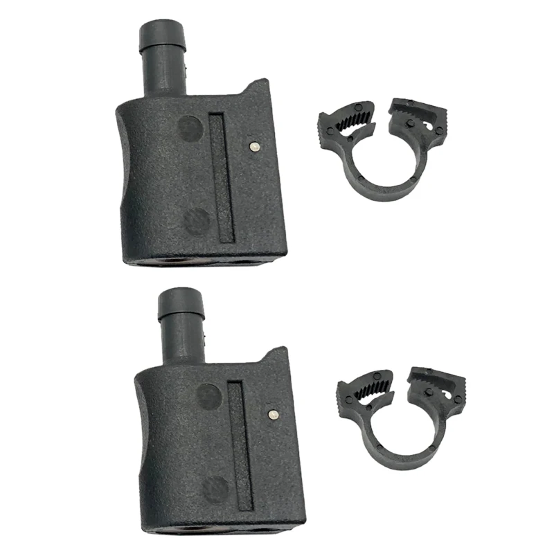 

2Pcs Black Plastic Fuel Line Fitting Connector Set Fit for Mercury Mariner Outboard 22-13563Q3