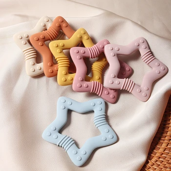 Star Heart Silicone Teether 1
