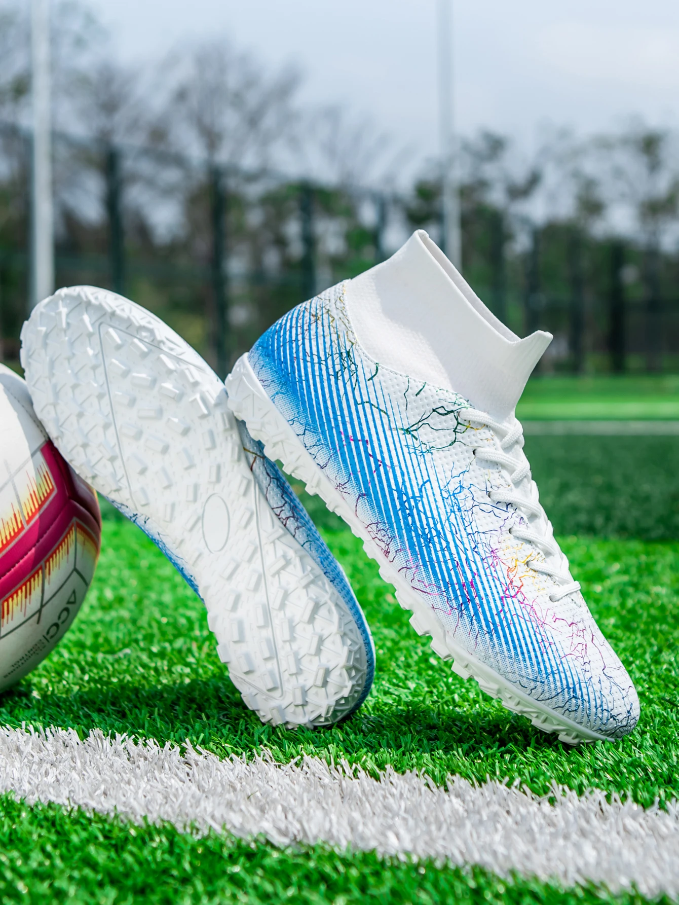 Men Kids Ankle Boots Children Fast Soccer Training Sneakers Outdoor Non Slip Male Football Cleats Shoes_voghion.com