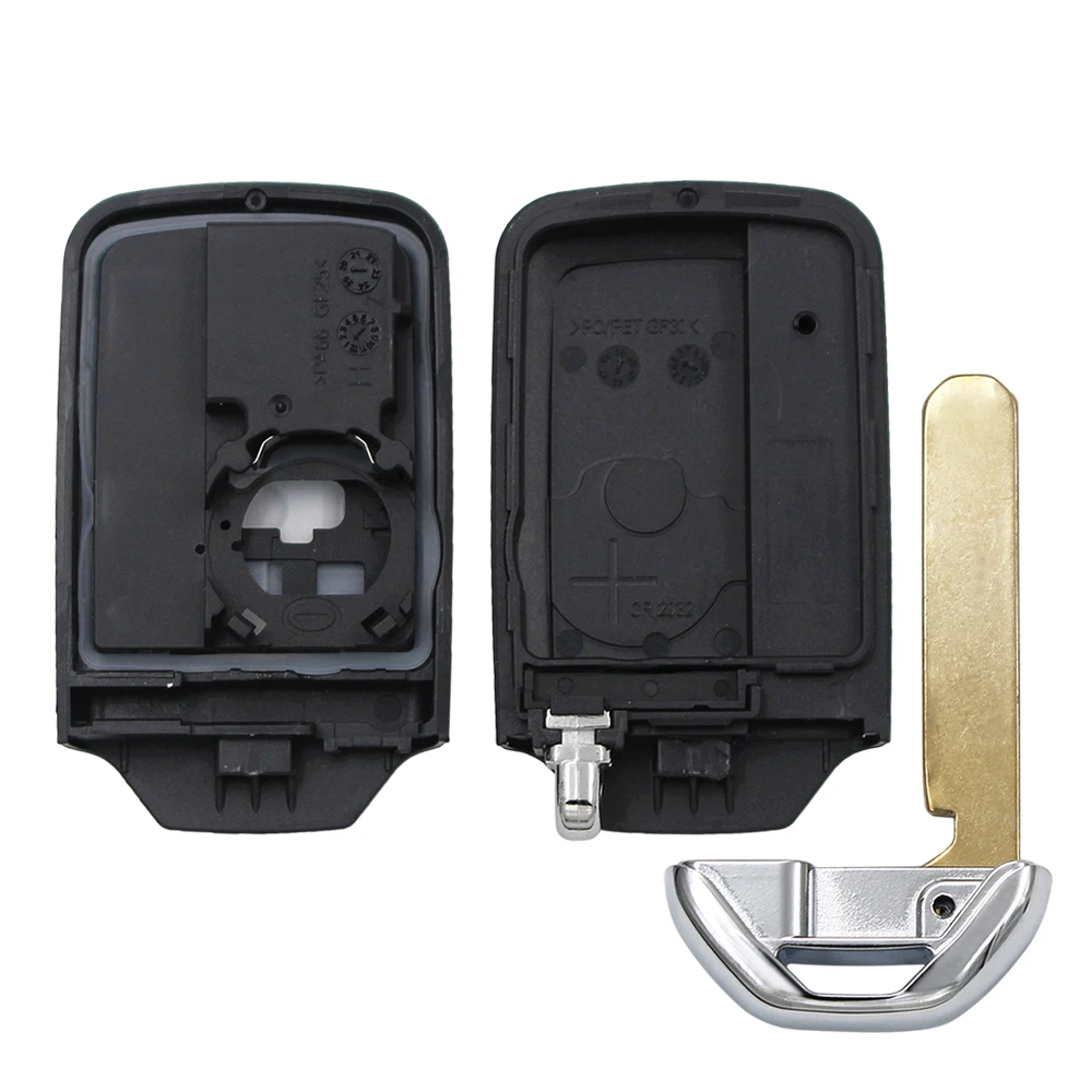 2/3/4/5 Button Remote Smart Car Key Shell Case Housing Cover for Honda Accord Civic CRV Fit with Small Key Uncut Blade key case car key shell key cover fob cover