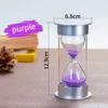 5~60 Minutes Hourglass Silver Lid Safety Timer Sand Clock Kids Drop Proof Time Management Desktop Gift Trinkets Brithday Gift 6