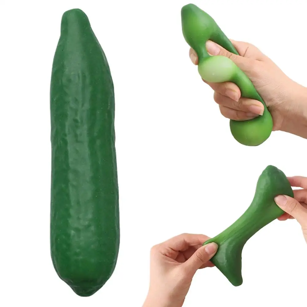Simulated Cucumber Squeeze Toy Slow Rebound Stress Relief Prank_voghion.com