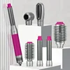 ENZO 220V Professional Multifunctional 6 in 1 Hair Dryer Hair Curler Straighter Hot Air Comb Box Set Styling Tools Negative Ions 6