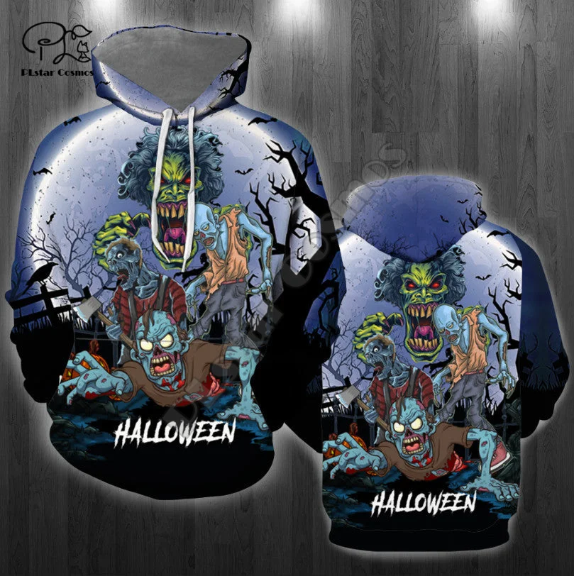 

Halloween Pumpkin Michael Myers Cat Horror Terror Movie Men/Women 3DPrint Pullover Harajuku Streetwear Casual Funny Hoodies X13