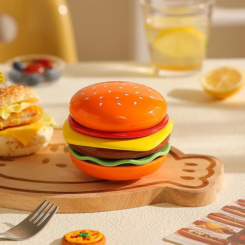 Set di Piatti Impilabili per Hamburger, Piatto Mini a 6 Strati, Piatto per Salsi Divertente, Contenitori per Salse, Decorazione da Tavola - immagine 6