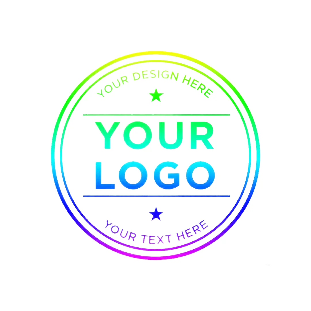 Personalized Transparent Circular Stickers - Custom Design Durable & Reusable