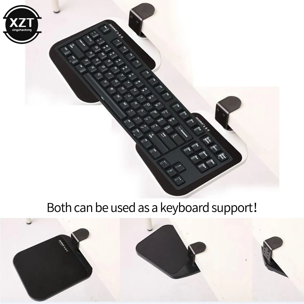 Desktop Mouse Tray Mouse/Keyboard Support Bracket Extension Board to Extend the Desktop Laptop Desk Mouse Tray Adjustable desktop mouse tray