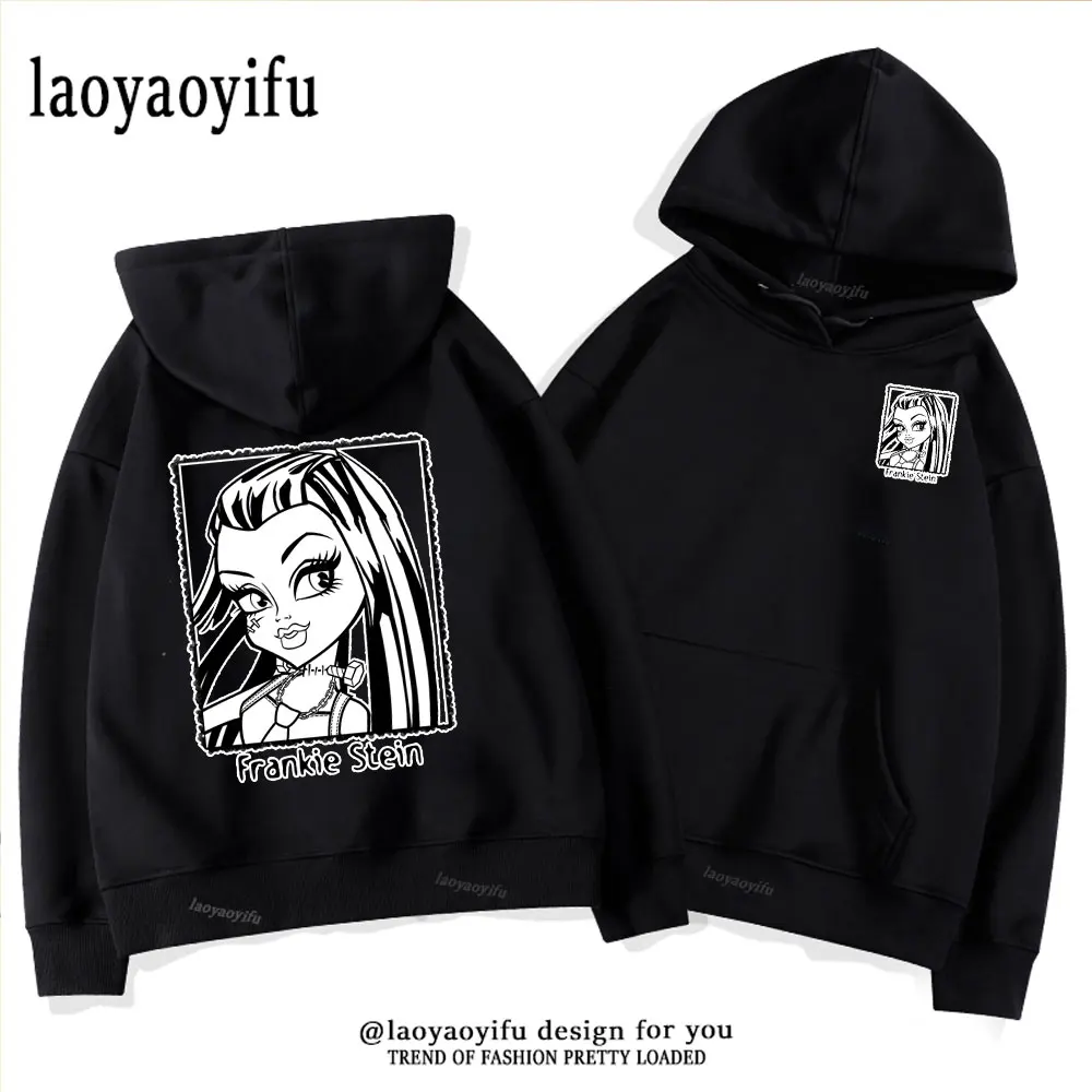 

Classic Cartoon Lagoona Blue Monster High Classic Sweatshirt Women Kawaii Style Summer Hoodie Vintage Printed Streetwear Hoody