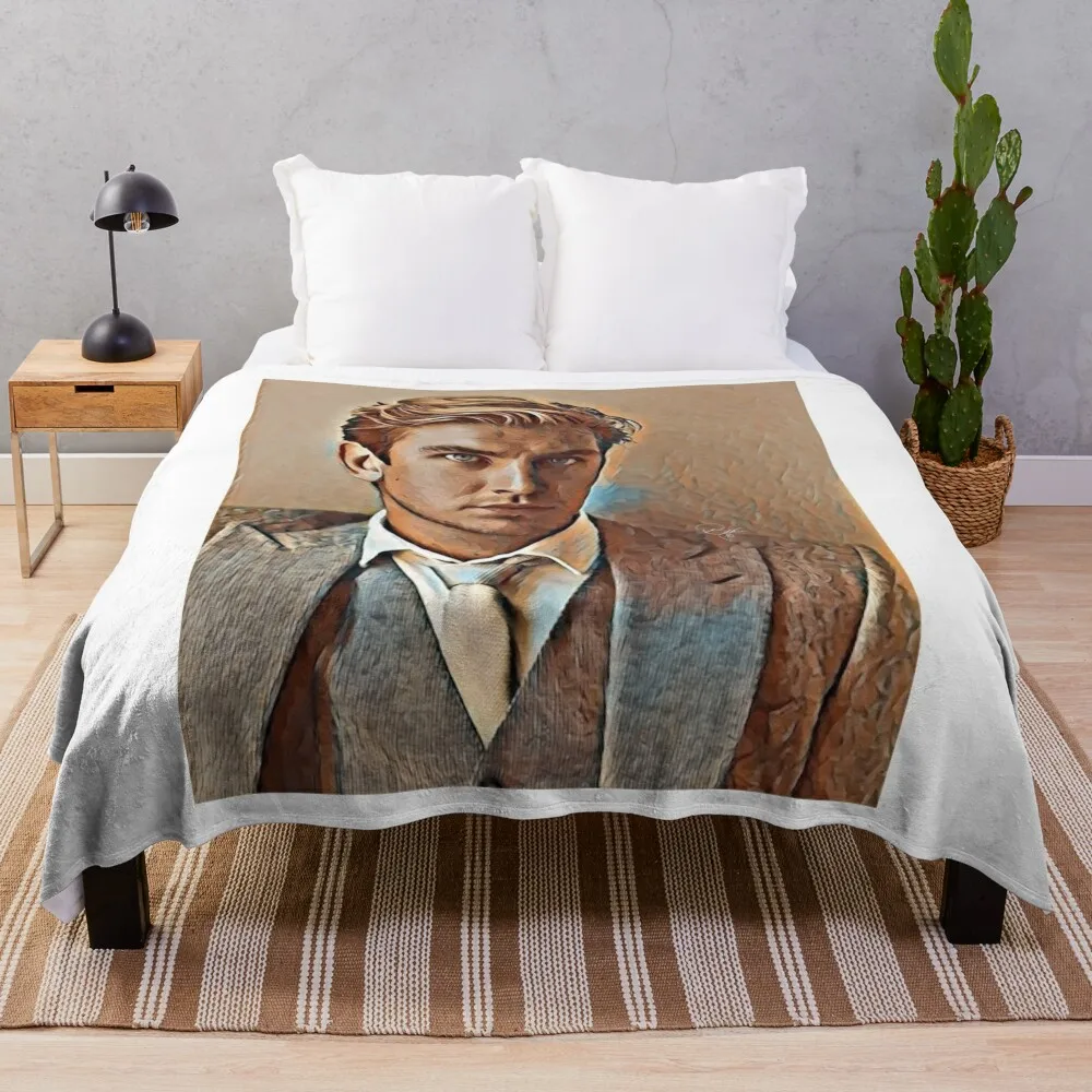 

Dan Stevens 2 Throw Blanket Decorative Sofa Blankets Retro Blankets Summer Bedding Blankets