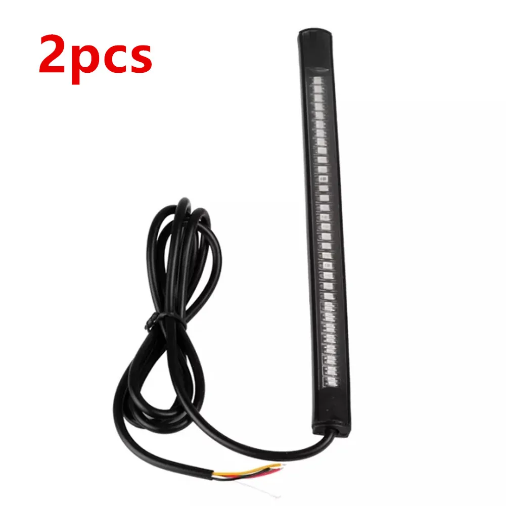 

Accessories Turn Signal Lights Tail Light 2pcs 48LED Brake Lights Motorcycle Rear Strip Light Rear Strip Light