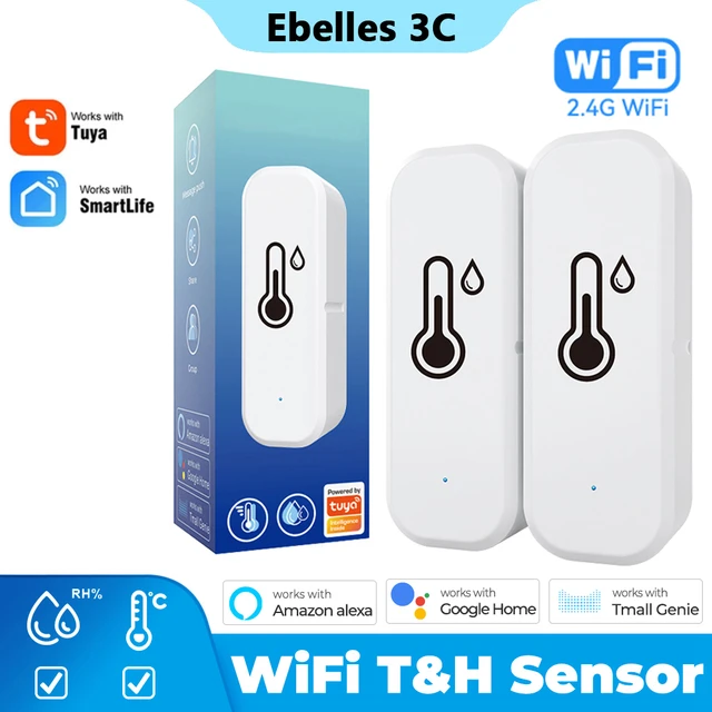 Capteur De Température Et D'humidité Intelligent Tuya Zigbee Smartlife,  Moniteur De Télécommande, Fonctionne Avec Alexa, Google Assistant, Smart  Home - Capteur De Température - AliExpress