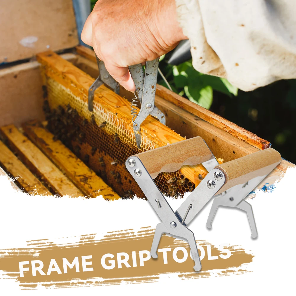 

Beekeeping Frame Grip Holder Bee Hive Lift Wooden Handle Gripper Tool Bee Keeping Capture Grip For Beekeeper Supplies Equipment