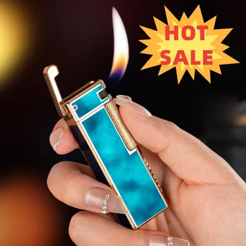 New Vintage Sideslip Grinding Wheel Ignition Lighter Butane Lighter Smoking Accessories Cigar Unusual Lighter