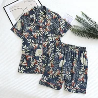 summer news pijama mujer thin section short-sleeved shorts large floral print pajamas home service ladies pajamas for women - Image 4