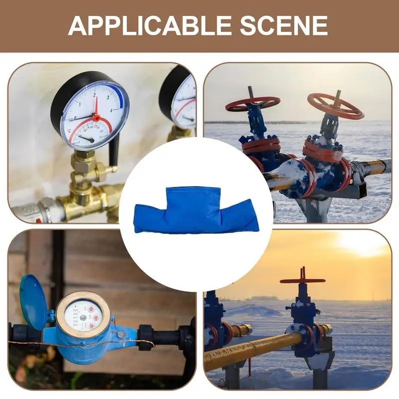 Water Meter Freeze Protection Insulated Cover Pouch Removable Water Resistant Durable Meter Insulation Cover for Winter