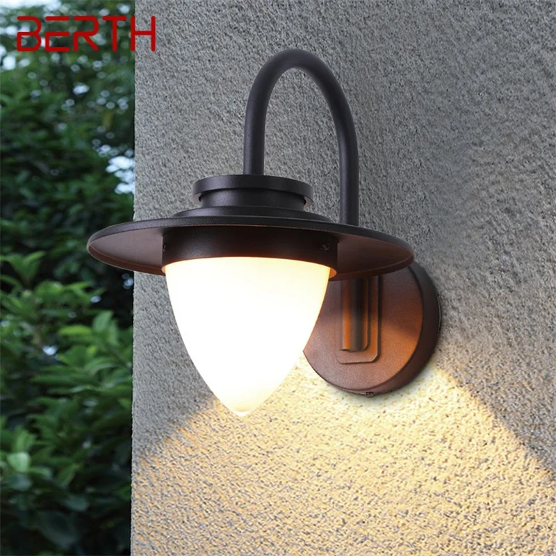 

·BERTH Outdoor Wall Lamp Classical Sconces Light Waterproof IP65 Home LED For Porch Villa