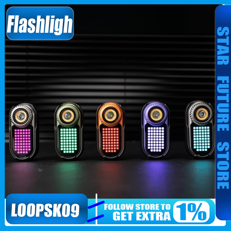 New LOOPSK09-LOOPDOT LOOP Multifunctional Mini EDC Flashlight Portable Handheld Lighting Torch for Outdoor Sports Camping Caving