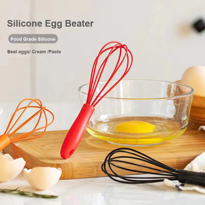 egg beater silicone whisk handheld mixer cream hand whisk baking utensils kitchen tools