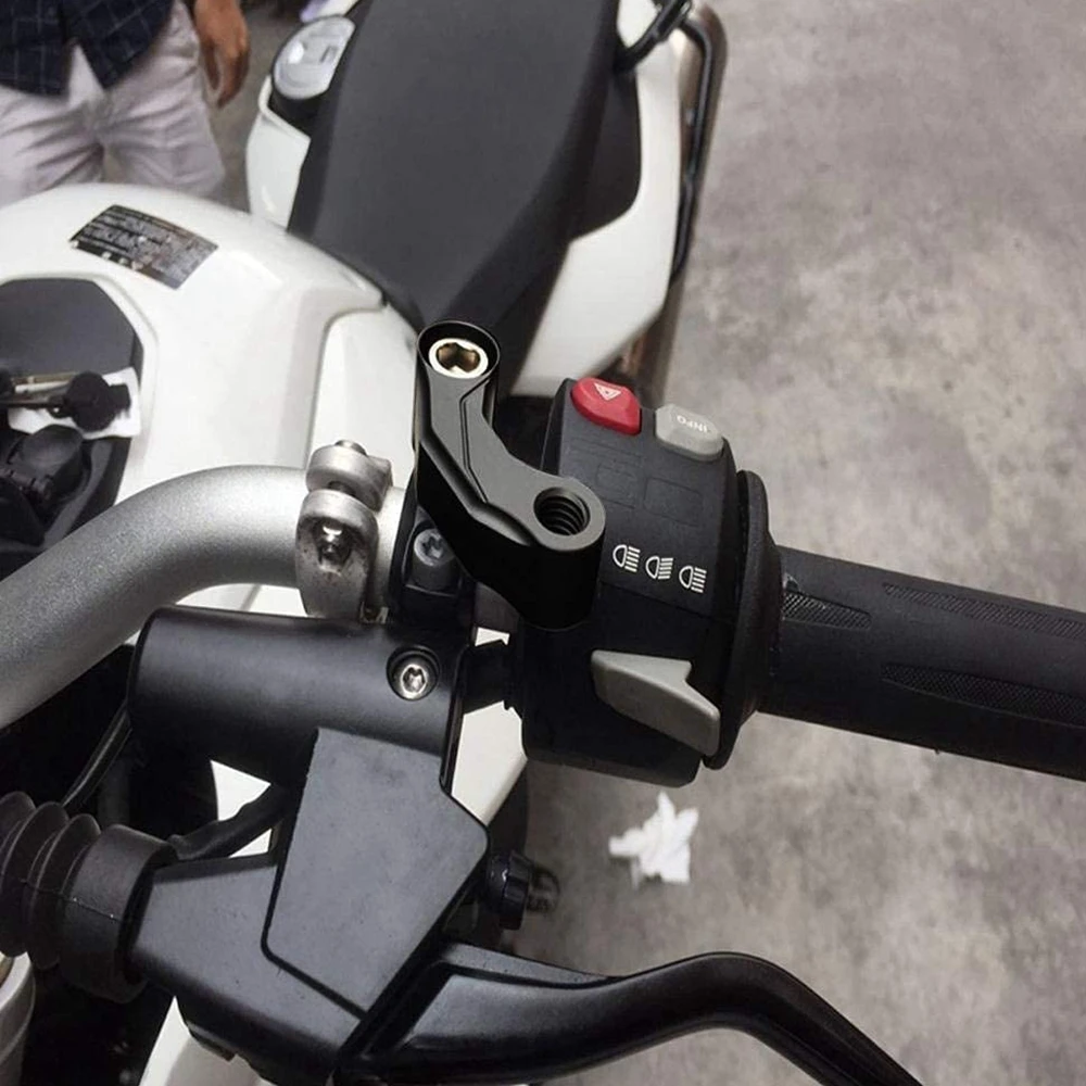 Motorcycle Rearview Mirrors Extension Riser Extend Adapter Mirror Extender Adapters Riser Supplies Rear View Base Mirrors