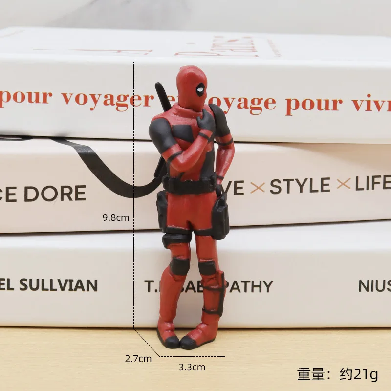 6 Desk Decoration Deadpool Car Home Office Marvel 8cm X-MAN thumbnail 7