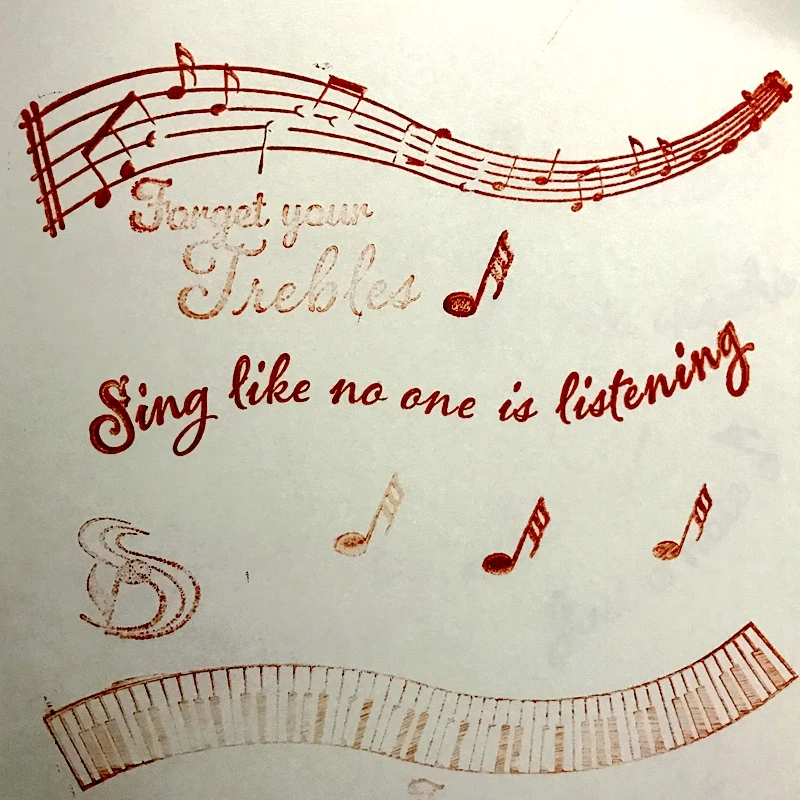 Music Note Clear Stamps Scrapbooking Staff Musical Instrument Silicone Stamping Seal Junk Journal Deco DIY Craft Supplies