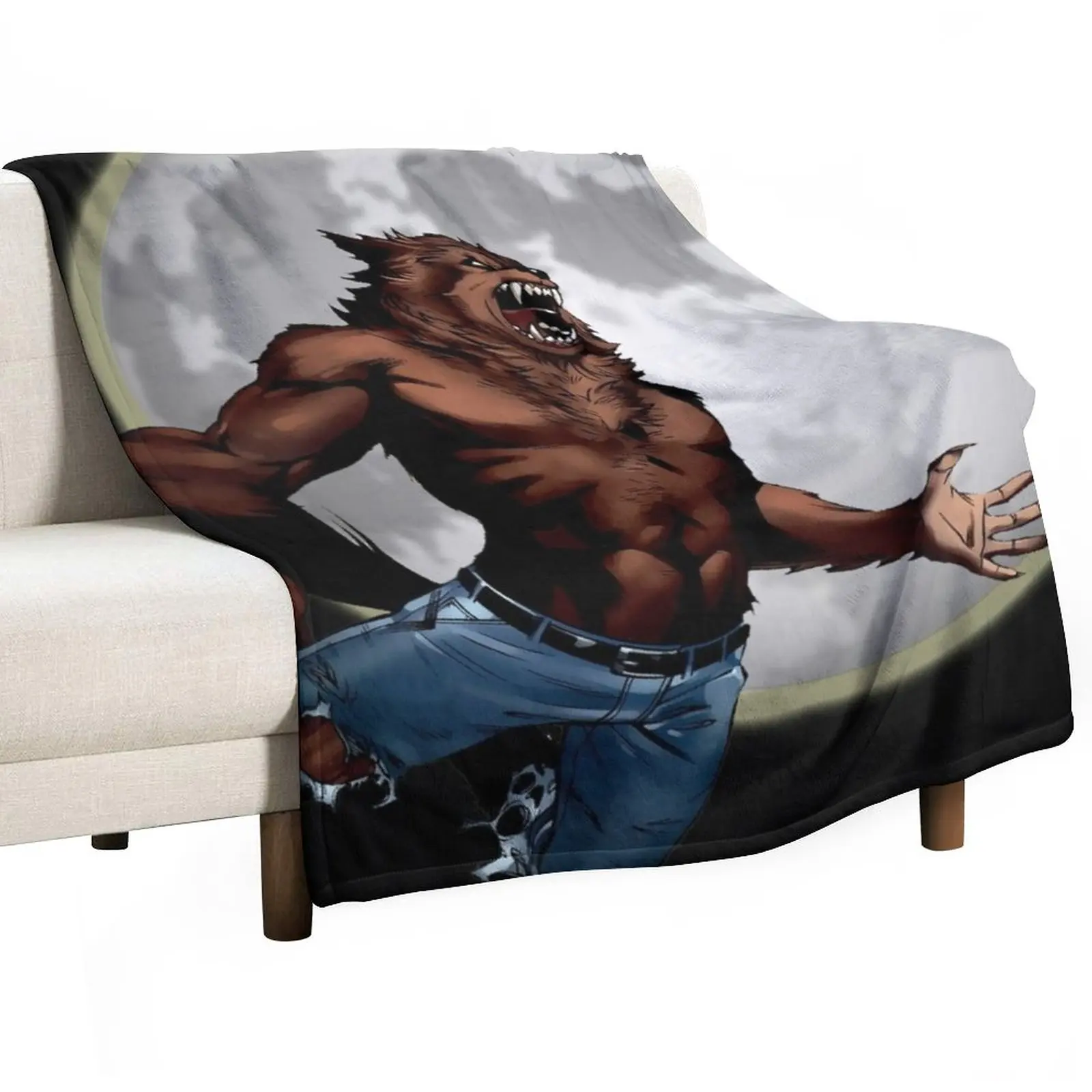 

Werewolf Throw Blanket For Sofa Thin Custom Blanket Designer Blankets