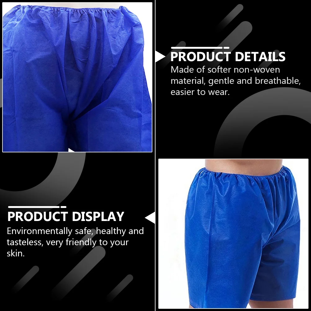10 Pcs Urine Leakage Disposable Pants Man Men's Cargo Shorts for Non-woven Fabric Breathable One Time 3