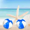 16Pcs 16''Inflatable Beach Ball Round Pool PVC Ball Game Toy for Summer Hawaiian Theme Beach Party Decor Water Game Accessory 6