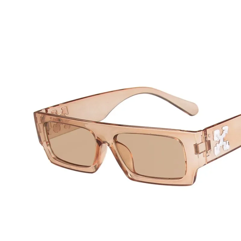 Hip-hop Square Sunglasses Hole Design Sun Glasses Vintage Shados Eyewear UV Protection Women Men