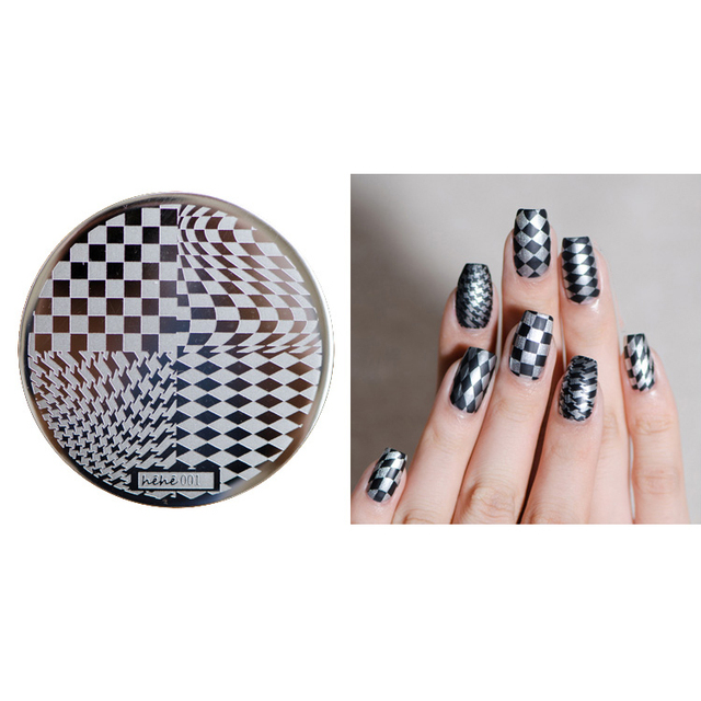 Round Nail Stamping Plates Butterfly/Constellation/Leaf/Bird Stainless Steel Image Stencils Printing Nails Decor 5.5cm Tool