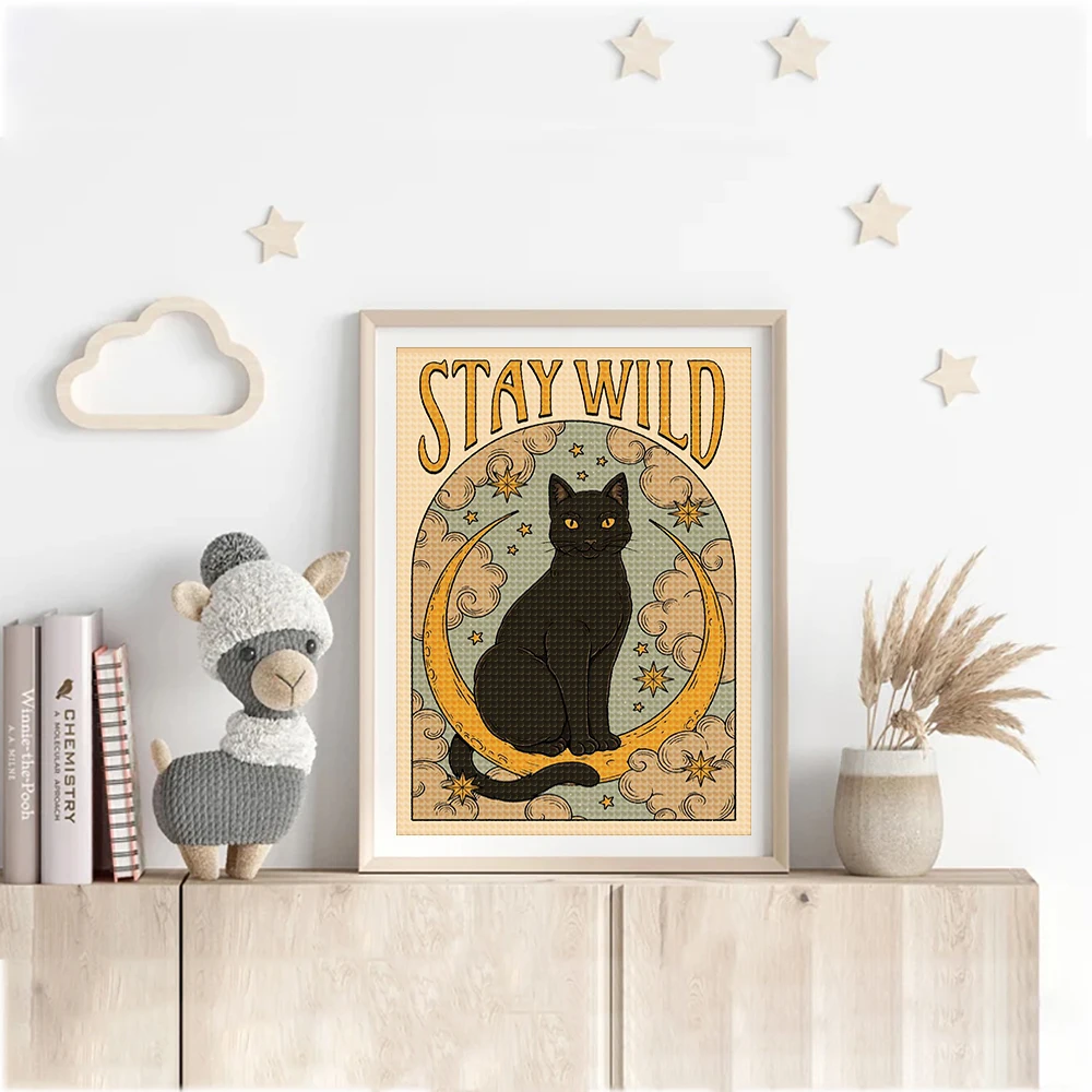 Charming Animal Tarot Rhinestone Embroidery Kit - DIY Home Decor Gift