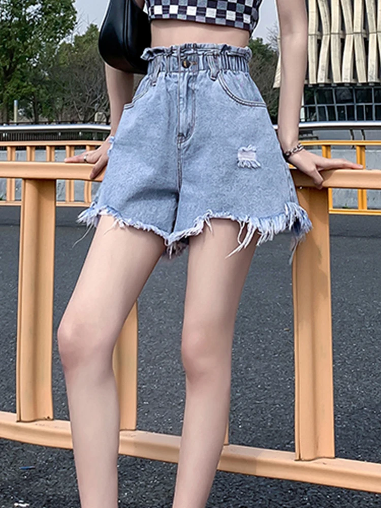 M-6XL Retro Jeans Elastic Waist Thin 
