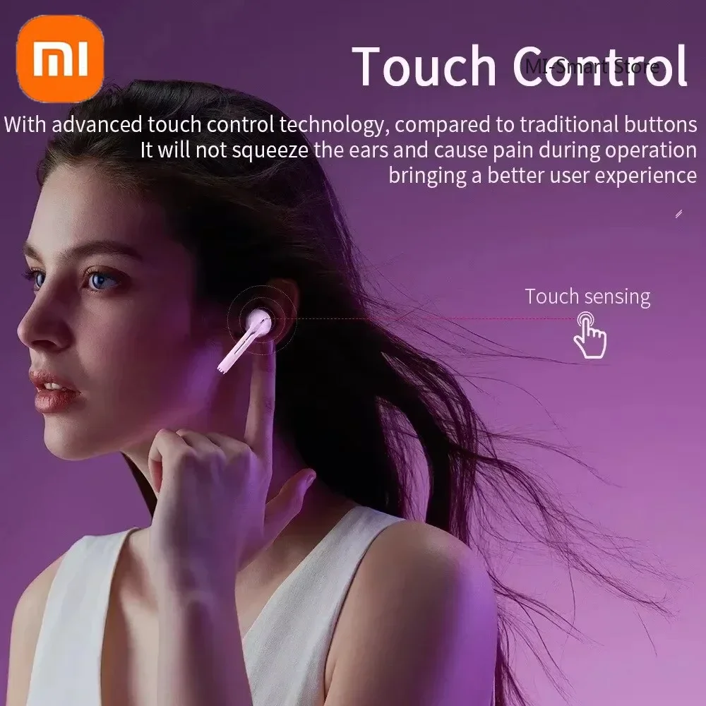 Xiaomi TWS Bluetooth Wireless Earphones J18 in-Ear Headsets Sports Headphones Hi-Fi Stereo Gaming Waterproof Earbuds with Mi 4