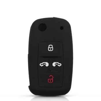Cover protettiva portachiavi per VOLKSWAGEN - KEYYOU per VOLKSWAGEN VW Sharan Multivan T5 custodia portachiavi in Silicone per auto 4 pulsanti