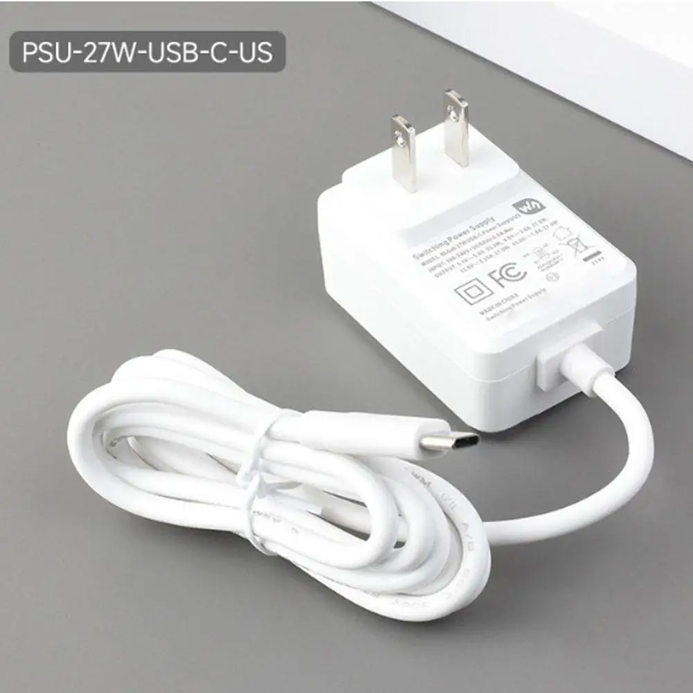 

For Raspberry Pi 5 5.1V 5A Power Supply PD 27W USB Type C Charger EU US UK Plug Power Adapter For Raspberry Pi 5/4B RPI 5