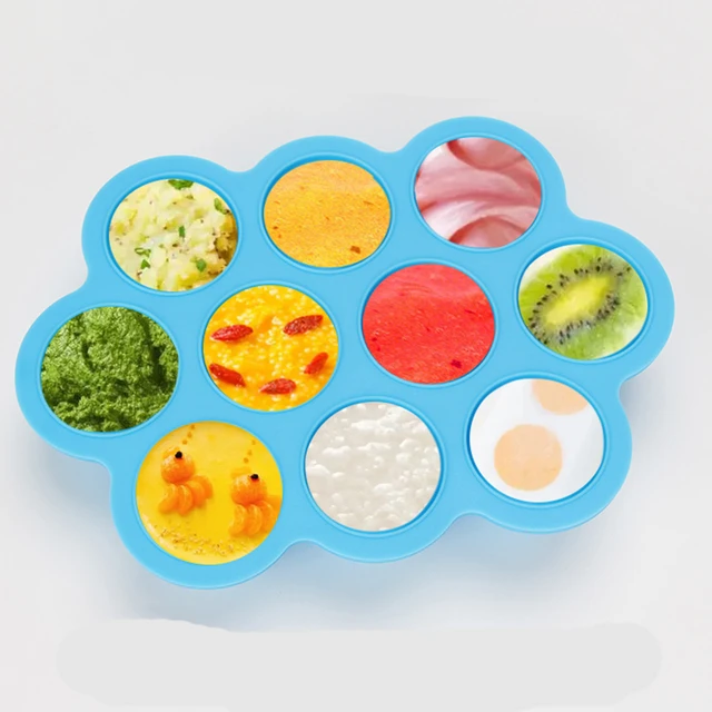 Silicone Baby Food Freezer Tray Fruit Star Shape Ice Cube Mold - Perfect  Storage Container for Homemade Baby Food, Vegetable & Fruit Purees and  Breast